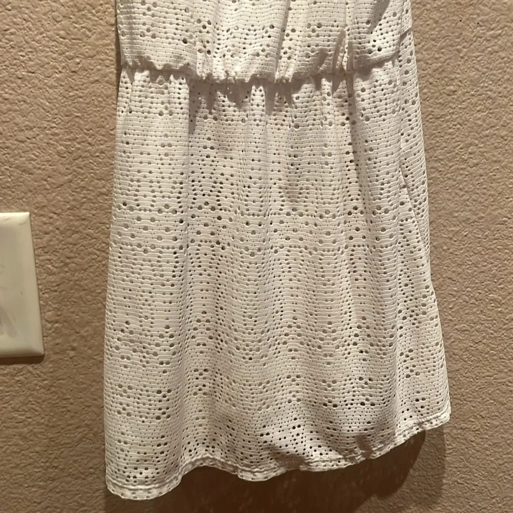 George Girl’s White Swimsuit Coverup Dress Size Medium 8-10